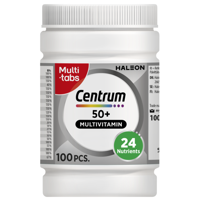 Centrum 50+ multivitamin 100 tabl