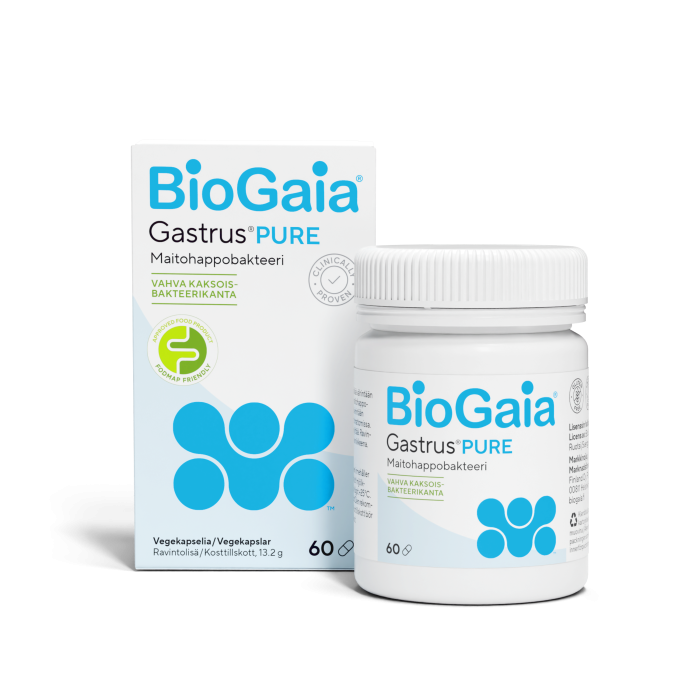 BioGaia Gastrus PURE 60 kaps bild 5