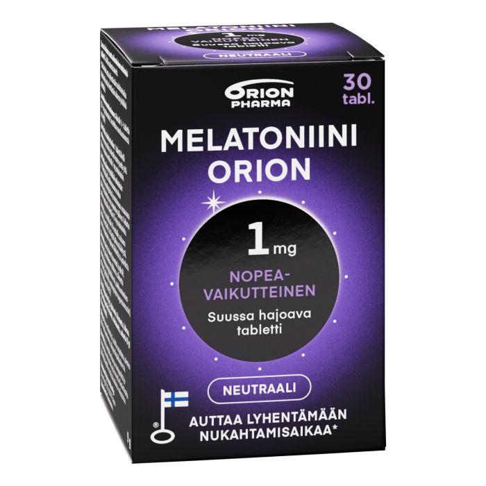 MELATONIINI ORION 1 MG SUUSSA HAJOAVA 30 TABL bild 5