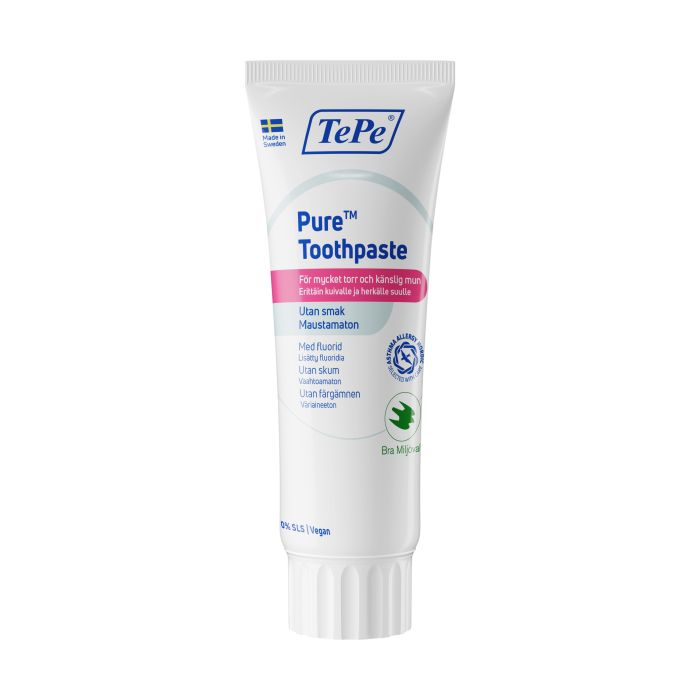 TePe Pure maustamaton hammastahna 75 ml