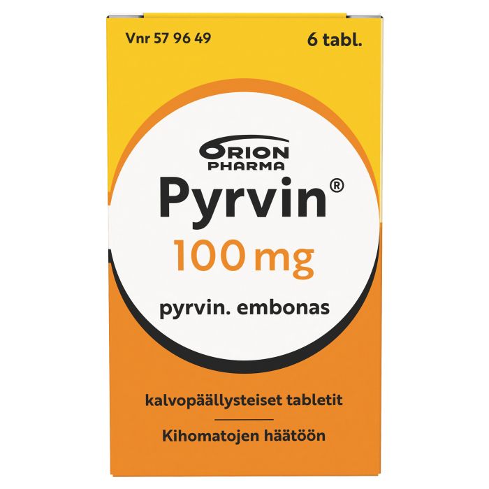 PYRVIN 100 mg tabl, kalvopääll 6 kpl bild 7