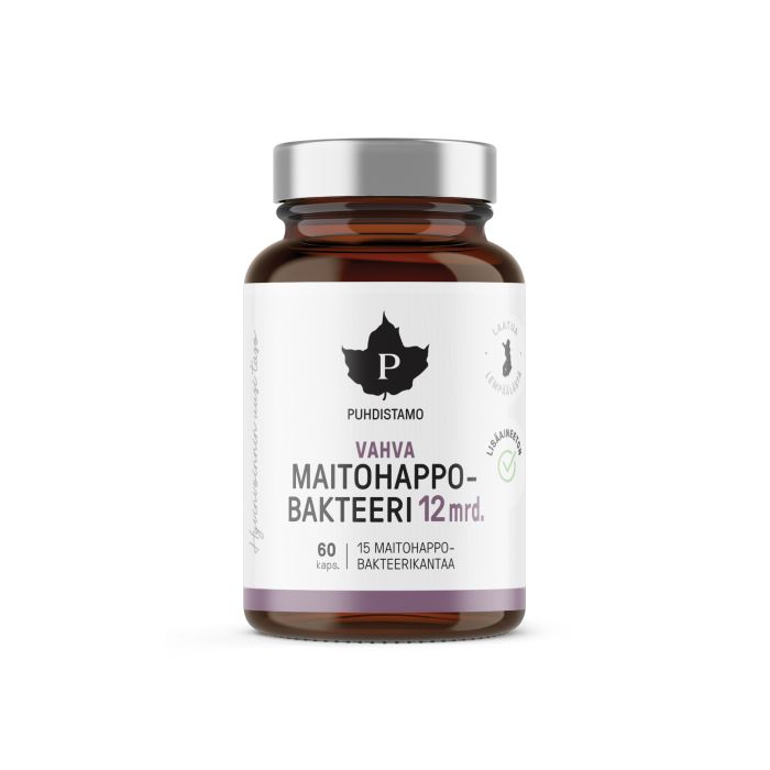 Puhdistamo Vahva Maitohappobakteeri 12mrd. 60 kaps