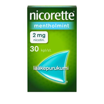 NICORETTE MENTHOLMINT lääkepurukumi 2 mg 30 fol