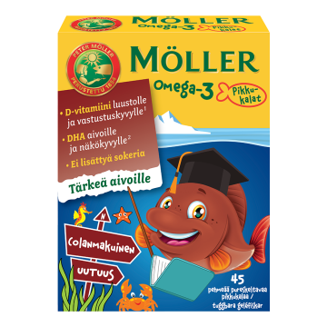 Möller Omega-3 Pikkukalat Colanmakuinen 45 kpl