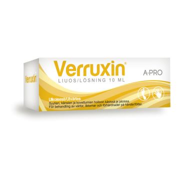 Verruxin liuos pullo display