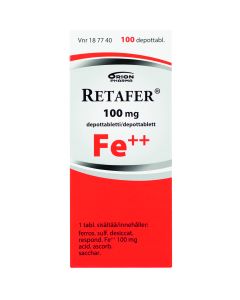 RETAFER 100 mg depottabl 100 fol