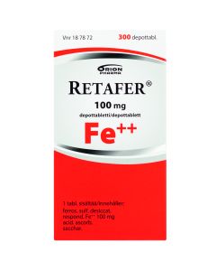 RETAFER 100 mg depottabl 300 kpl