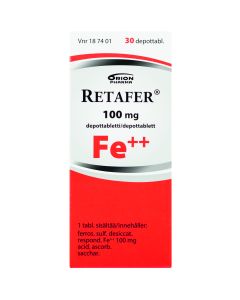 RETAFER 100 mg depottabl 30 fol