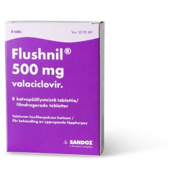 FLUSHNIL 500 mg tabl, kalvopääll 8 fol