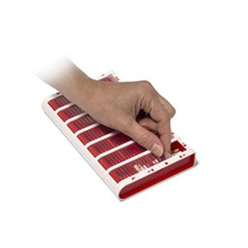 Schine Pill Box L lääkeannostelija suomenk. punainen 1 kpl