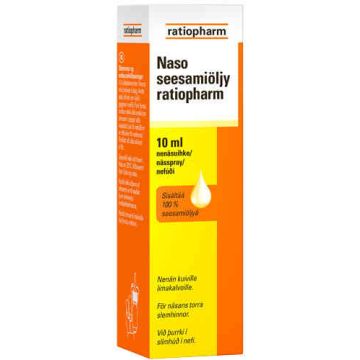 NASO SEESAMIÖLJY RATIOPHARM NENÄSUMUTE 10 ML