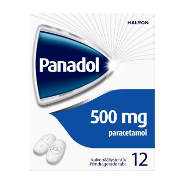 PANADOL 500 mg tabl, kalvopääll 12 fol