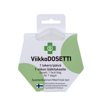Apteekki Viikkodosetti 1 lokero/päivä 1 kpl