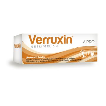 Verruxin geeli tuubi display