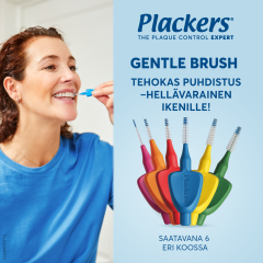 Plackers Gentle Brush XXS 0.4mm hammasväliharja 6 kpl