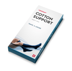 Venosan Cotton Support tukisukka navy L 1 pari