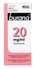 BURANA oraalisuspensio 20 mg/ml 200 ml