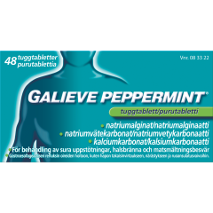 GALIEVE PEPPERMINT 250/133,5/80 mg purutabl 48 fol