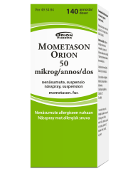 MOMETASON ORION 50 mikrog/annos nenäsumute, susp 140 annosta