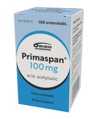 PRIMASPAN 100 mg enterotabl 100 kpl