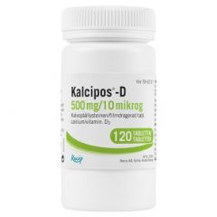 KALCIPOS-D 500 mg/10 mikrog tabl, kalvopääll 120 kpl
