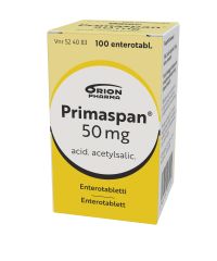 PRIMASPAN 50 mg enterotabl 100 kpl